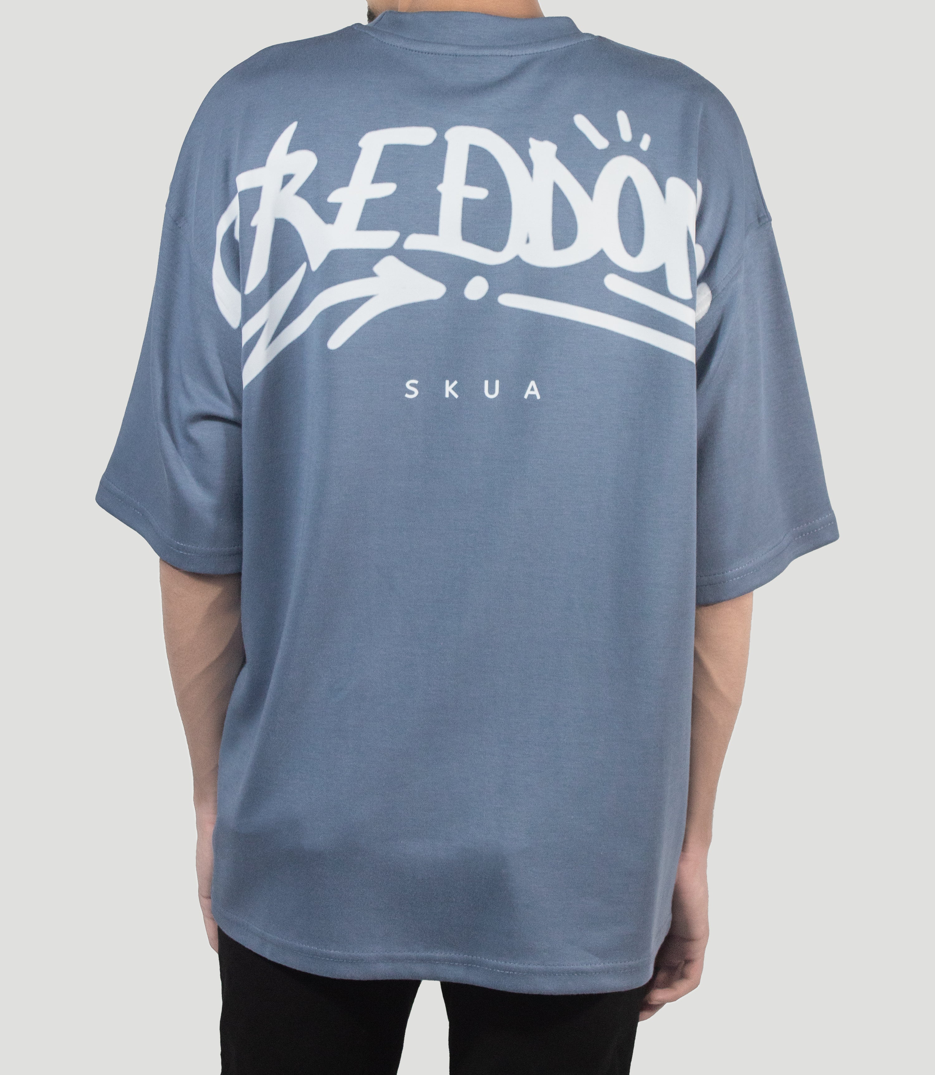 Freedom Sky Blue Oversized Tee - SKUA