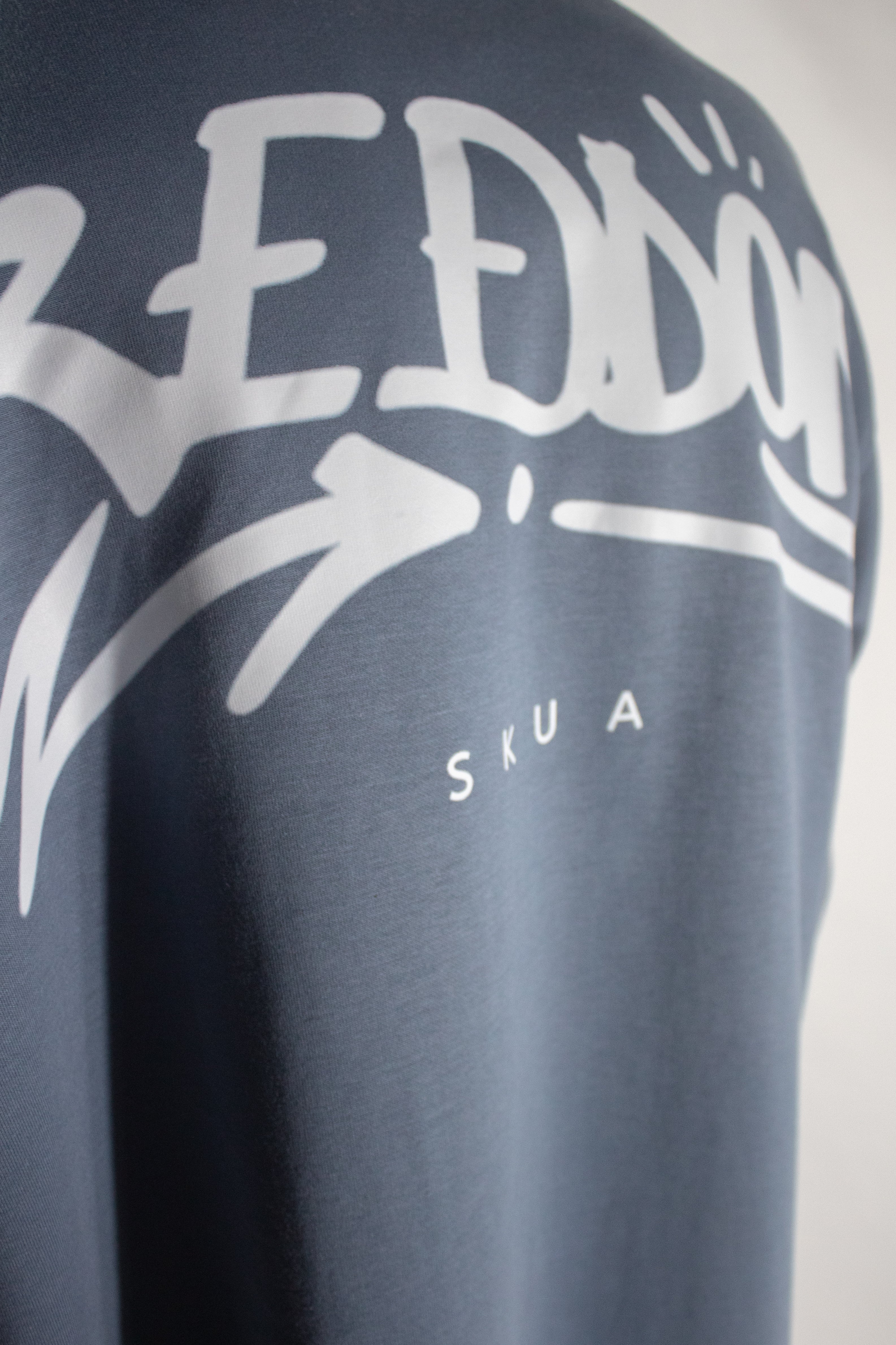 Freedom Sky Blue Oversized Tee - SKUA