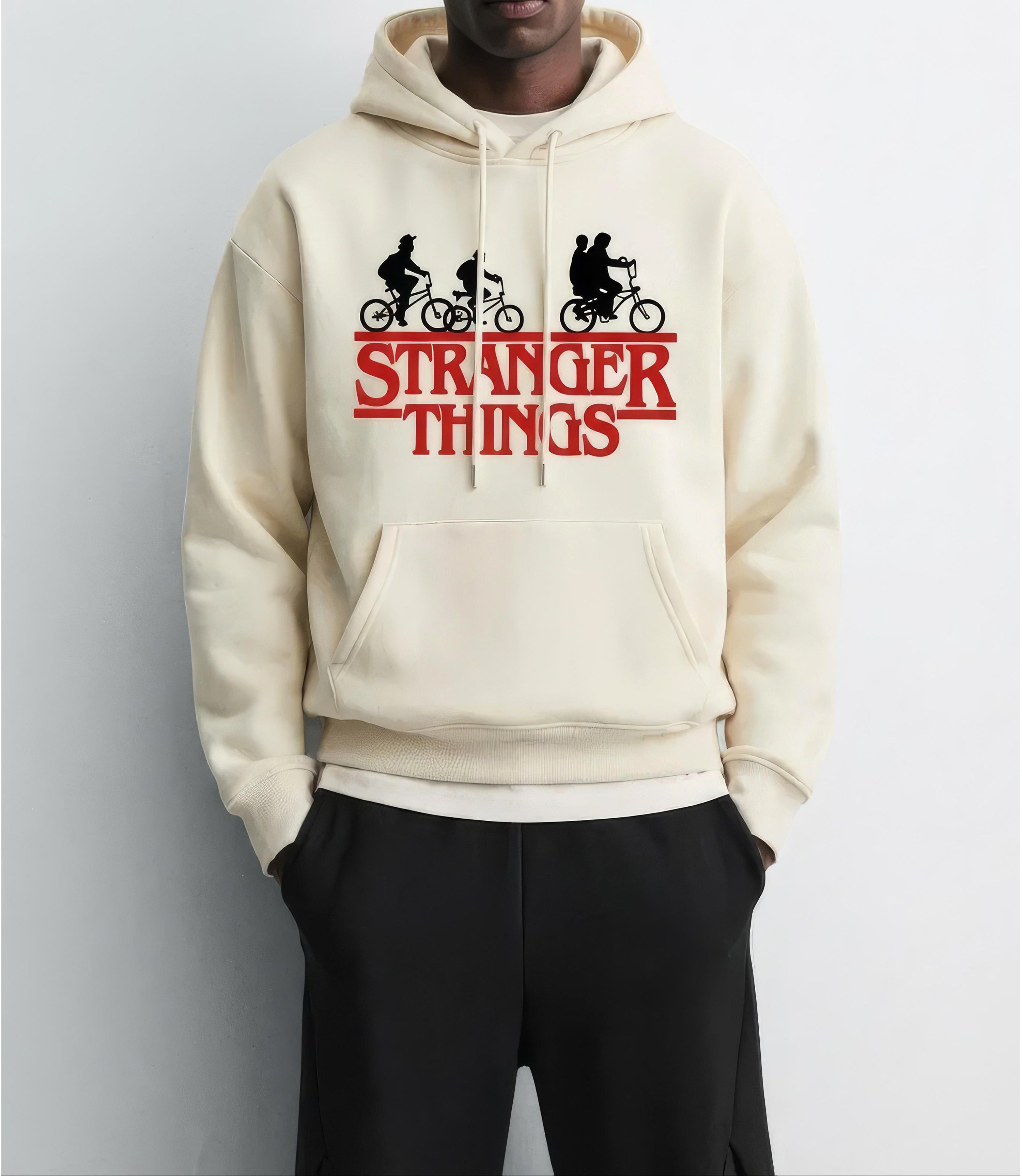 Stranger Things Retro Bike Crew Hoodie - SKUA